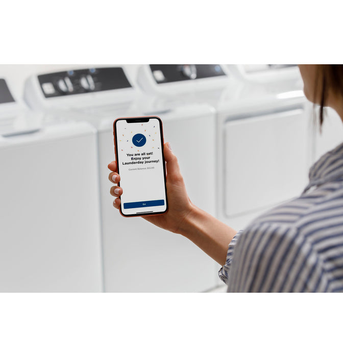 GE® 4.2 cu. ft. Capacity Commercial Washer with Stainless Steel Basket, Built-In App Payment System SITE WIFI REQUIRED