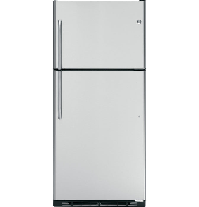 GE® 17.9 Cu. Ft. Stainless Top-Freezer Refrigerator