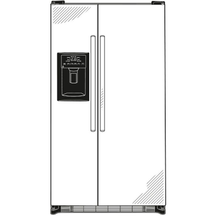 GE® ENERGY STAR® 24.7 Cu. Ft. Side-By-Side Refrigerator
