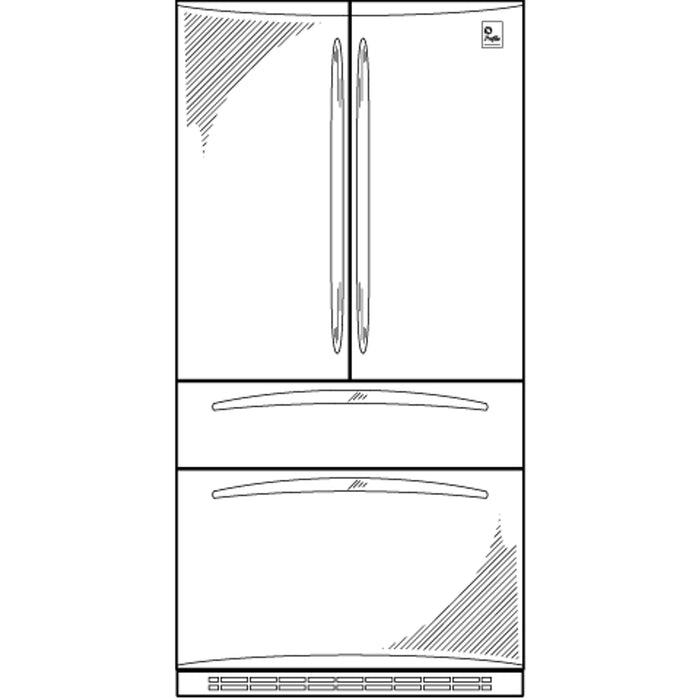 GE Profile™ 24.9 Cu. Ft. Refrigerator with Armoire Styling and Icemaker