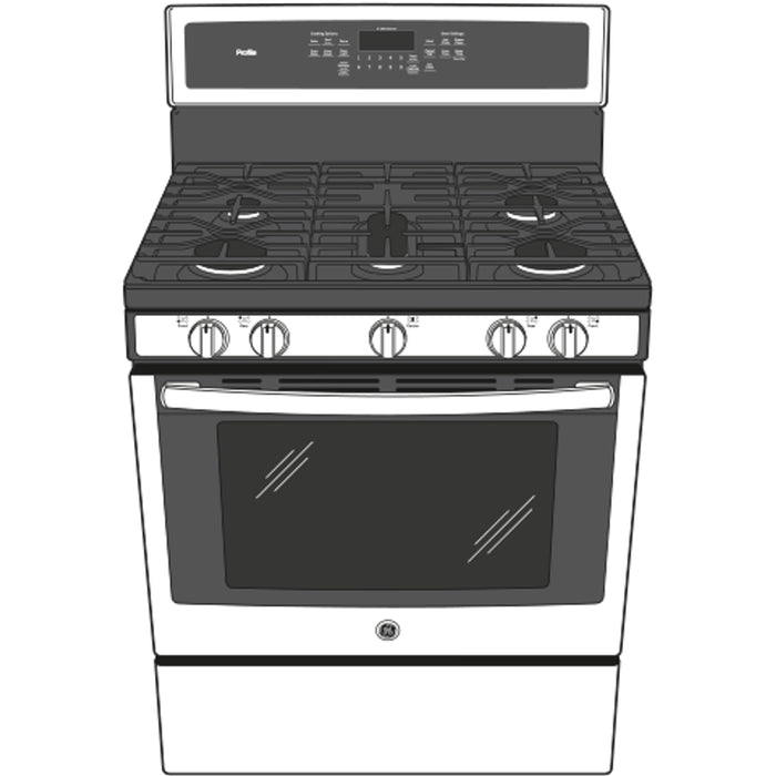 GE Profile™ 30" Free-Standing Gas Convection Range