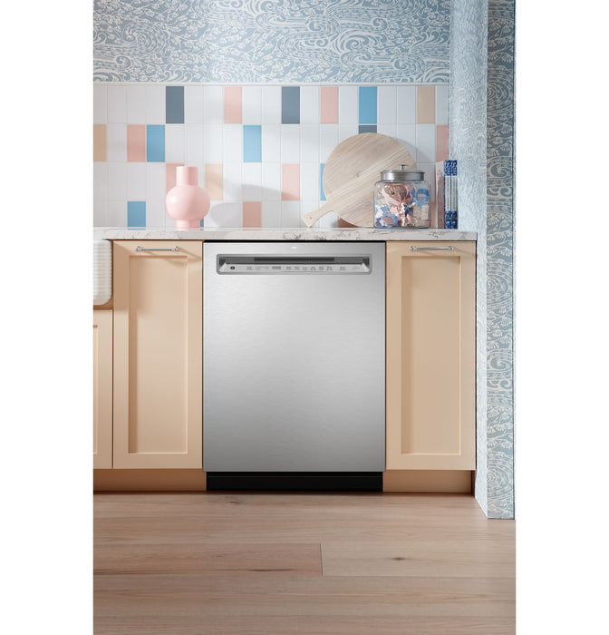 GE® ENERGY STAR® Fingerprint Resistant Front Control with Stainless Steel Interior Dishwasher with Sanitize Cycle