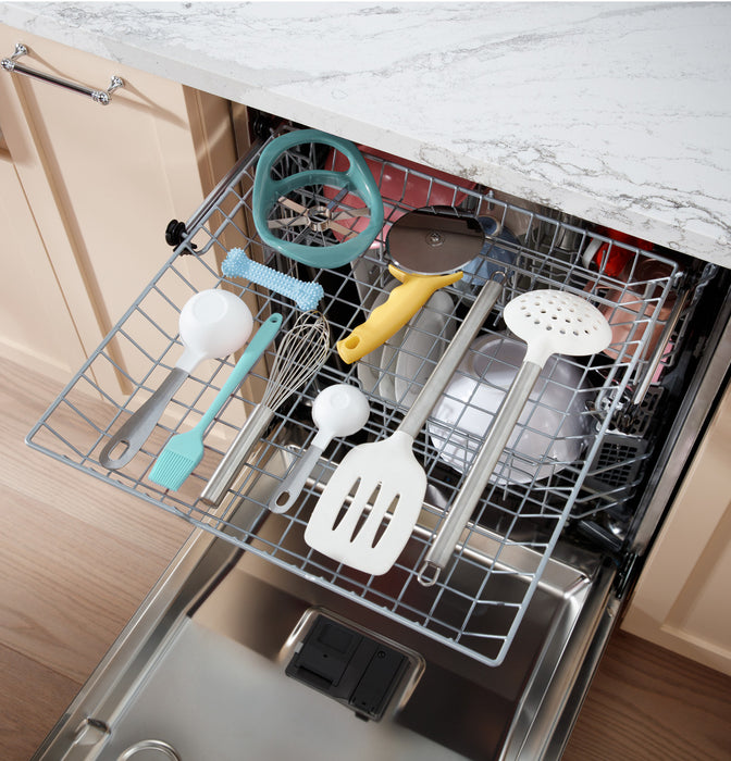 GE® ENERGY STAR® Front Control with Stainless Steel Interior Dishwasher with Sanitize Cycle